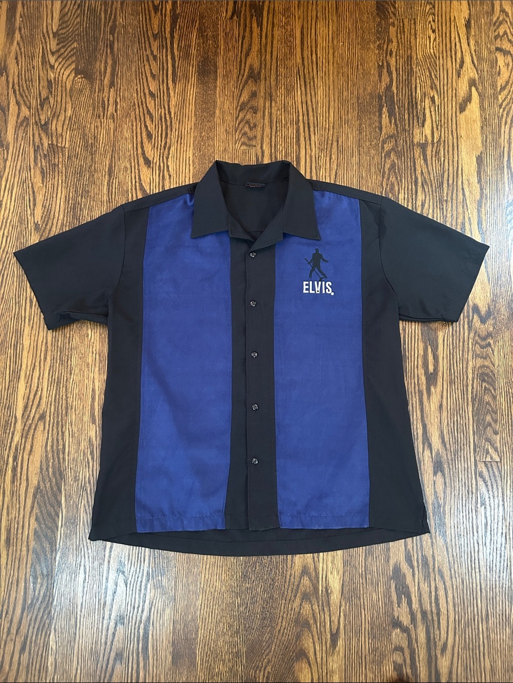 Vintage Y2K Elvis Rockabilly Style Bowling Shirt